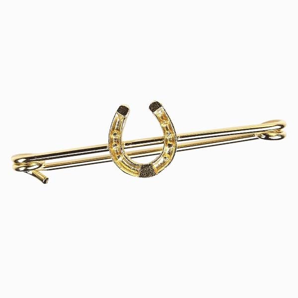 Stock Pin - Gold Plated With Horseshoe Design