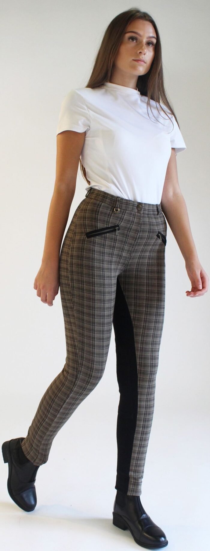 Gallop Oxford Check Jodhpurs