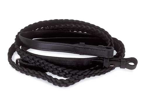 Windsor Equestrian Leather Plaited Reins